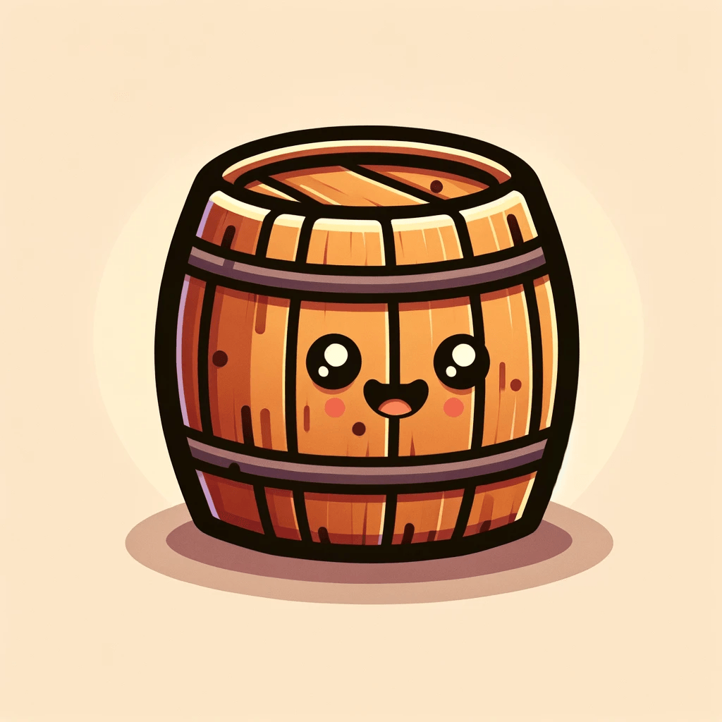 A cute little cask, smiling at you